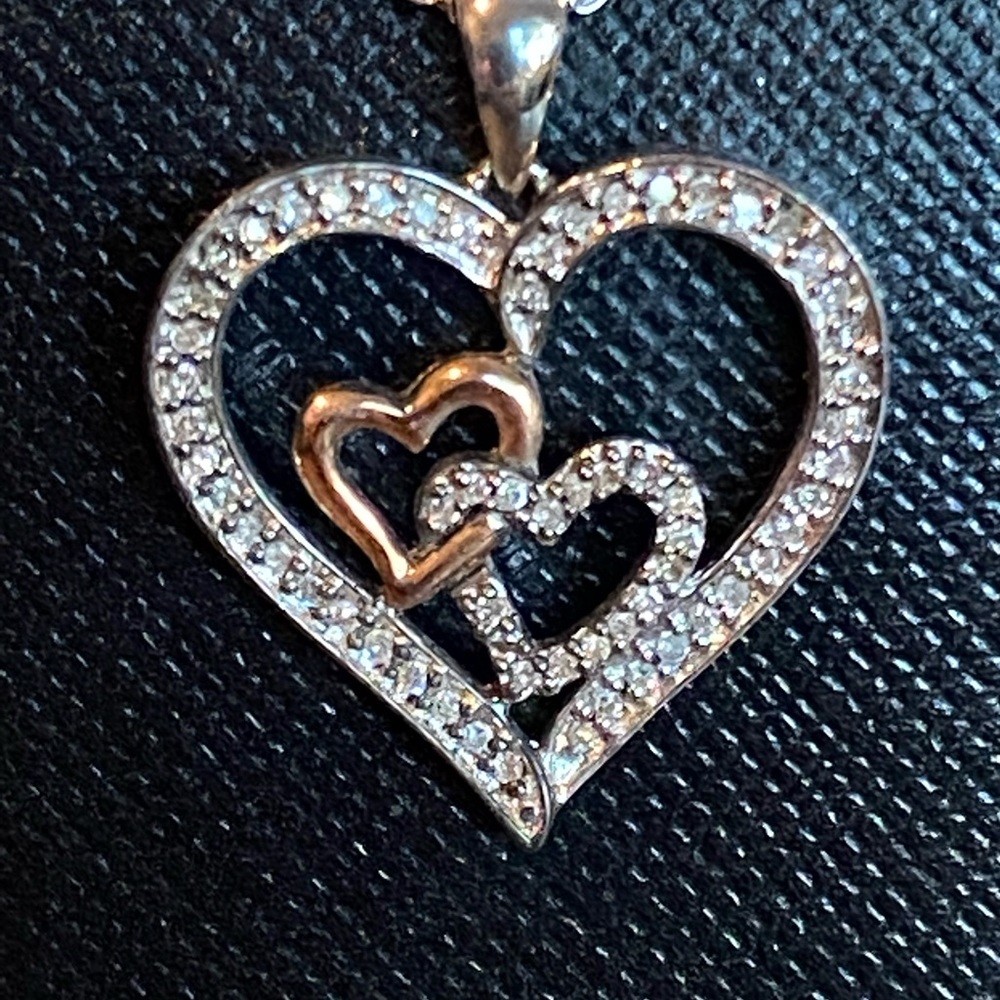 Bridge Heart Necklace 1/4 Ct